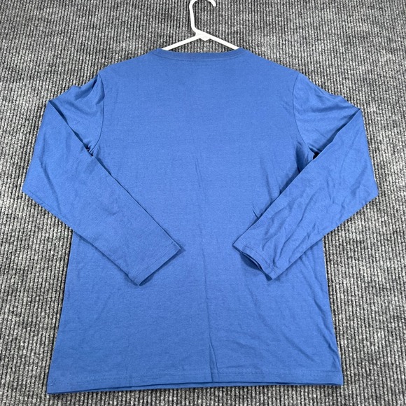 Tommy Hilfiger Shirt Youth Large Blue Long Sleeve Crew Casual School New - Picture 12 of 13